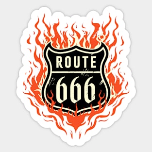 Route 666 Sticker